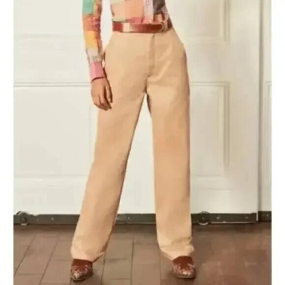 Boyish Denim - Boyish High Rise Pants 26 Tan NWT Relaxed Chino Trouser $168